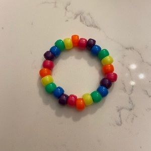Handmade Rainbow beaded bracelet! 🌈